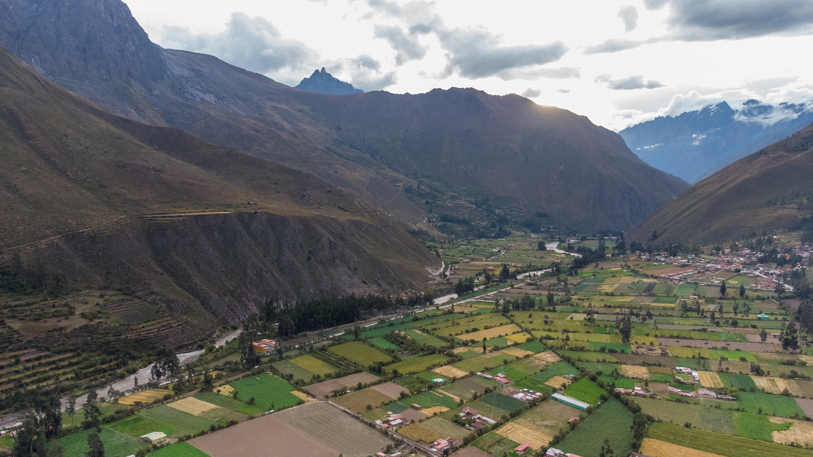  Town of Ollantaytambo in the Sacred Valley of Cusco